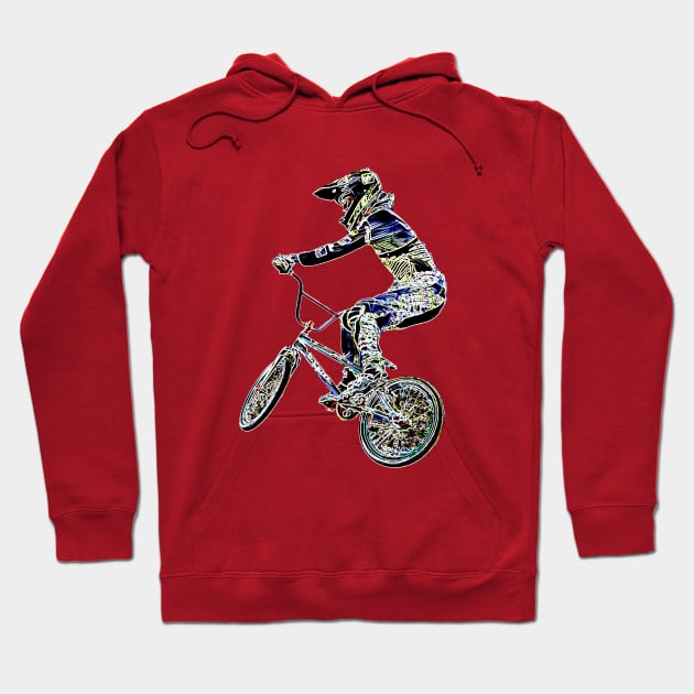 bmx Hoodie by rickylabellevie